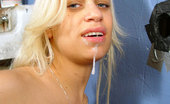 Gloryhole.com Mia 130536 Blond Sucks Off A Black Dick In Gloryhole Eats Cum
