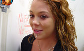 Gloryhole.com Mariah Teen Interracial Gloryhole Blowjob & Cumeating
