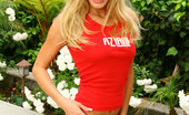 Aziani 139622 Cute As A Button..That Is Cassie Young! Just Look How Adorable And So Totally Sexy She Is Wearing Her Aziani Tank And Panty Set. Red Is Her Color..She Even Has Hot Red Lipstick On Her Nice Full Lips To Match.
