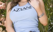 Aziani 139977 Busty Brunette Pornstar, Jenna Presley, Flashes Her Big Beautiful Boobs And Her Sweet Shaved Pussy From Under Her Tiny Denim Skirt!
