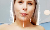 Wet And Puffy Brandy Smile 142672 Leaky Lips Let Her Spit Glide Down To Her Clit
