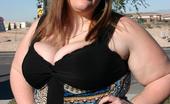 BBW Hunter 144513 Gorgeous Bbw Deserie Playing With Her Massive Mammaries While Sucking Off A Big Black Cock
