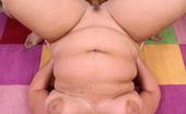 BBW Hunter Mature Blonde Having Her Plump Belly Sprayed With Cum
