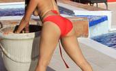 Toticos Erotic Girl Poolside - Set 1 - Photo 149916 Hot And Wild Horny Dominican Girl Flashing Tits And Pussy By The Pool
