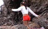 Thainee 150245 Tiny Thai Girl Walks Around A Private Beach And Sucks Cock
