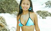 Thainee 150322 Thai Teen Girl Splashes Around In The Thailand Sea
