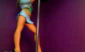 Kate's Playground 152508 Kate Shows Off Her Long Sexy Legs On The Stripper Pole In An Extremely Short Skirt
