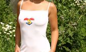 Young Busty Katerina Aka Katy 153736 Busty Redhead Cutie Toying Her Tight Twat In The Bushes
