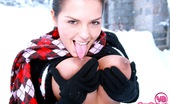 Young Busty Ora 154070 Massive Big Natural Teenage Boobies Exposed In The Snow
