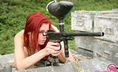 Young Busty Piper 154116 Big Breasted Paintballing Redhead Goes Fully Naked Outdoor
