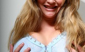 Young Busty Kissy 154124 Cute Teenage Blondie Showing Her Massive Natural Titties

