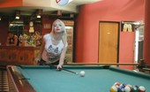 Fuck My Jeans Deborah Prat 162917 Stud Fucks Hot Blonde In Blue Jeans On Pool Table And Creams Her Face
