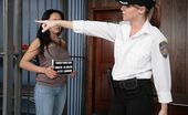 Caged Tushy 166751 Dominant Female Cop Cavity Searches A Girl
