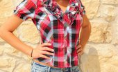 Cierra Spice 167787 Looks Sexy In Plaid And Her Short Denim Skirt
