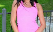 Cierra Spice 167842 Looks Cute As She Strips Of Her Pink Outfit By The Poolside
