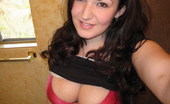 GND Kayla Teenage Slut Kayla Flashes Her Huge Tits In Her Tight Red Bra
