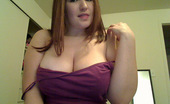 GND Kayla 168193 Kayla Pulls Down The Top Of Her Shirt To Show Off Just How Big Her Huge Tits Are
