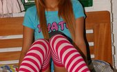 Tania Spice 168808 Has A Fun Rainbow Dildo That She Sticks In Her Tight Pussy
