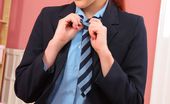 Only Opaques Kara Carter 174610 Bubbly Blonde In Pantyhose In Her School Uniform
