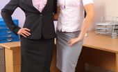 Only Secretaries Eloise Rose 174726 This Blonde Duo Look Stunning As They Strip Each Other Out Of Ther Office Wear
