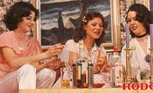 Rodox Gallery Th 17944 T 178759 Three Hairy Retro Ladies Pleasing Two Stiff Retro Cocks
