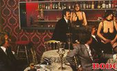 Rodox Gallery Th 18016 T 178761 Three Hairy Topless Seventies Bartenders Serving Drinks
