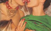 Rodox Biggi Staudinger 178825 Three Shaved Seventies Lesbians Playing With Their Pussies
