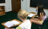 Bad Tushy 179955 Red Head Teacher Spanks A Blonde Girl
