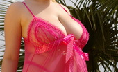 Dream Of Ashley 180033 Big Boob Ashley Shows Off Her Curves In Sexy Pink Babydoll
