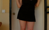 Dream Of Ashley 180034 Busty Teen Ashley In Sexy Black Dress And Killer Heels
