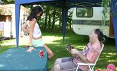 Beauty And The Senior Veronica & Dirk 180545 Horny Old Man Ramming A Sexy Willing Teen On The Camping
