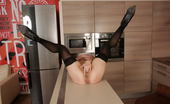 Mature.eu 182429 Blonde Housewife Gets Frisky In The Kitchen
