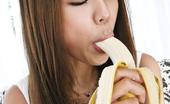 JAV HD Sakura Hirota 183346 Sakura Hirota Asian Licks Banana, Black Dildo And Hard Phallus
