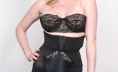 Vintage Flash Holly Kiss 184750 Bedtime For Holly In Her Vintage Negligee Over Classic Strapless Bullet Bra And High Waisted Girdle!
