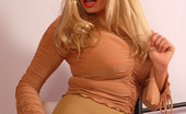 Vintage Flash Michelle Thorne 185112 Michelle Thorne In Vintage Girdle And Bra Poses Showing Off Suntan Ff Nylons!
