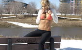 Naughty Sarah At Home 185728 Sarah Getting Naked Outdoor Sarah Is Going For A Ride At The Park, And In Spite Of The Cold Snow All Around Her, She Suddenly Feel Hot And Start Stripping Showing Her Firm Ass And Big Tits For The Camera.

