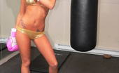 Naughty Sarah At Home Kick Boxing Session With Sarah In This Photoset Sarah Is Just Stunning Wearing Her Golden Kick Boxing Suit, She Gets A Phenomenal Body To Die For. Bet That You WonâT Care To Take The Place Of The Punching Bag For A Moment.