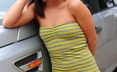 Taylor Lain 187604 Leaves Nothing To The Imagination As She Undresses In The Driveway Next To Her LR2
