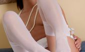 Art-Lingerie Alyssa Reece 188014 Alyssa In White Suspenders (Non Nude)
