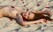 Erotic Beauty Asprid Maestro Beach Petal Fun And Playful Redhead With Long And Slender Body.
