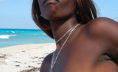 Erotic Beauty Maria L Jose Martinez White Sand 1 189111 With Beautiful Tits And A Dark Chocolate Pussy, Maria L Stuns At The Beach Near Blue Water.
