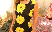 Erotic Beauty Luba B Roman Kour Presenting Luba B 189149 Luba B Is Sweet In Her Sunflower Dress And Shows Off Her Hairy Pussy.
