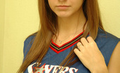 Spunky Angels Amy 189235 Amy Loves To Tease You In Her Sixers Jersey Amysixers

