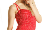 Spunky Angels Haley Super Cute Haley Loves To Tease As She Strips Out Of Her Little Dot Covered Outfit Haleydots
