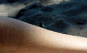 Hippie Goddess 194259 Mature, Hairy Hippie With Very Full Bush/Treasure Trail, And Armpit Hair At The Beach.
