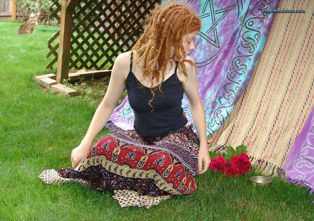 Nude Hippie Goddess Redhead