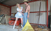 Pure CFNM 195686 Hunky Farm Boy Is Stripped And Wanked By Four Stunning Milk Maids
