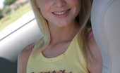 Skye Model 197371 Blonde Teen Skye Model Shows Off Her Tight Teen Body By Her Friends Car
