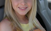 Skye Model 197371 Blonde Teen Skye Model Shows Off Her Tight Teen Body By Her Friends Car
