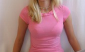 Skye Model 197373 Super Cute Skye Poses For Pictures In A Tight Pink Shirt And Grey Sweat Capris
